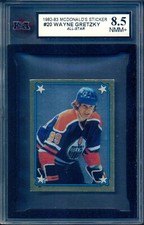 1982-83 McDonald's Stickers #20 Wayne Gretzky A S Graded KSA 8.5 NM-MINT+ Oilers