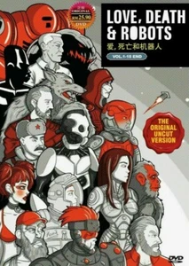 DVD UNCUT Love, Death & Robots Vol 1 - 18 End English Version TRACKING Shipping - Picture 1 of 3