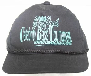 Vintage 1980s The Jeff Cook Celebrity Bass Tournament Brunswick Marine Hat Cap - Picture 1 of 9