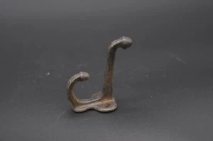 Antique . Black Acorn Tip Cast Iron Hat / Coat Hook Heavy Duty #2 - Picture 1 of 9