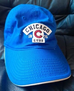 Vintage CHICAGO CUBS '1876' Baseball HAT w/Logo - WORN - Adjustable Size - Picture 1 of 7