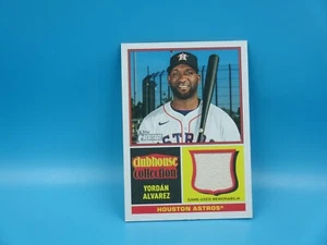 2025 TOPPS HERITAGE Yordan Alvarez CLUBHOUSE COLLECTION PU BAT #CCR-YA ASTROS - Picture 1 of 2