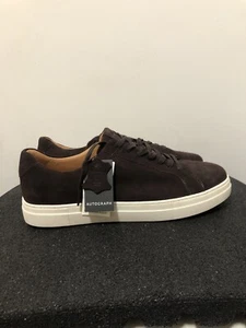 Marks & Spencer Autograph Suede Lace Up Trainers Shoes UK 8 EU 42 Brown £60 - Picture 1 of 9