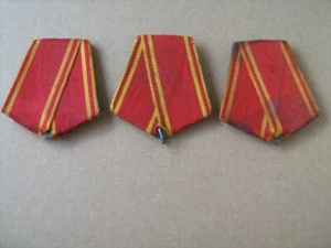 Lot of 3 original vintage Lenin Order ribbon bars - Zdjęcie 1 z 8