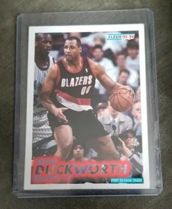 1993-94 Fleer Washington Bullets Basketball Card #174 Kevin Duckworth - Picture 1 of 2