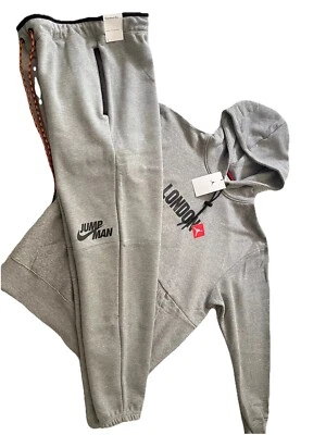 Jordan Mens Tracksuit Set Size Medium M London City X Jumpman Hoodie Joggers - Image 1 of 4