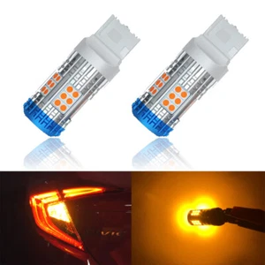 Can-bus Anti Hyper Flash Amber 7440NA W21W LED Turn Signal Light Error Free - Picture 1 of 5