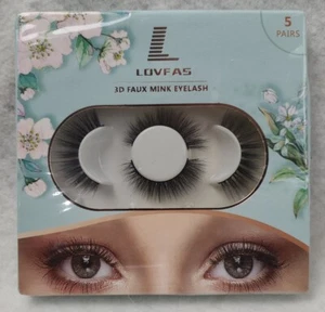 5 Pairs Fluffy Faux Mink reusable Lashes. Brand new. - Picture 1 of 5