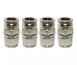 1/4 Zoll Schlauch x 1/8 Zoll NPT Push to Connect gerade Steckerverschraubungen - 4er Pack - Bild 1 von 1