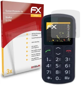 atFoliX 3x Screen Protection Film for Beafon SL250 matt&shockproof - Zdjęcie 1 z 8