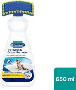 Dr. Beckmann Pet Stain & Odour Remover Brush for Carpets & Upholstery  650 ml