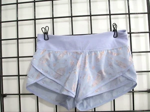 IVIVVA / LULULEMON ๐ธ SIZE 14==BLUE & METALLIC GOLD / YOGA / ATHLETIC SHORTS - Picture 1 of 11