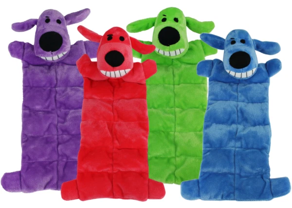 Multipet 12-Inch Squeaker Mat Loofa Assorted Dog Toy (Sold Individually) - Image 1 of 1