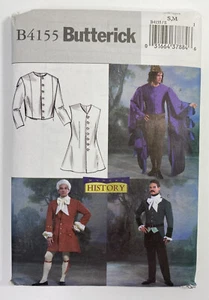 Butterick Pattern 4155 Size S, M Historical Vest Coat Mozart By Cindy Chock - Picture 1 of 4