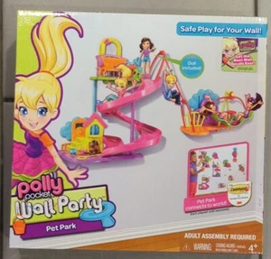 Polly Pocket Mattel 2012 Wall Party Tree Pet Park Playset Lila & puppy X8544 NEW - Picture 1 of 7