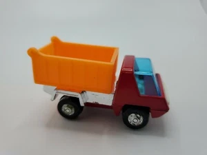 VINTAGE  PLAYART  RED&ORANGE  DUMP  TRUCK  MADE  IN  HONG KONG Chrome bed - Picture 1 of 5