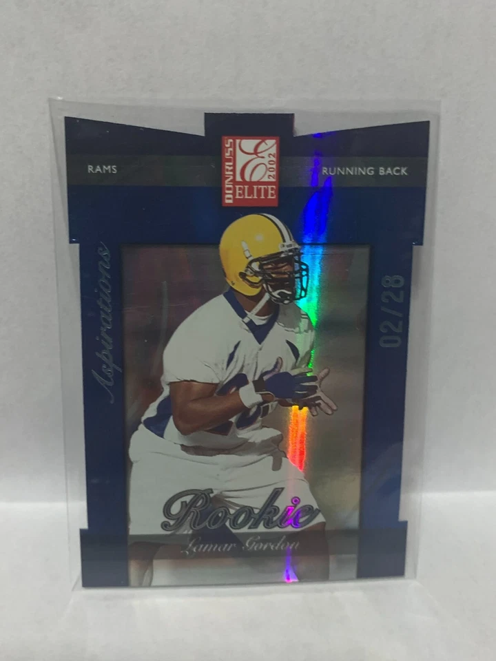 2002 Donruss Elite Aspirations - LAMAR GORDON #'d 02/28 - Image 1 of 1