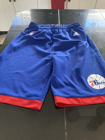 BOYS/GIRLS YOUTH adidas Philadelphia 76ers Sixers NBA basketball Shorts L LARGE Cover