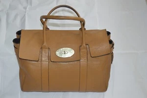 Borsa a tracolla donna grande Bayswater in pelle marrone rovere Mulberry - Foto 1 di 12