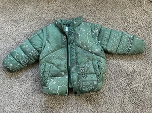 Zara Girls Bandana Print 2 In 1 Jacket Size 4/5 - Picture 1 of 7