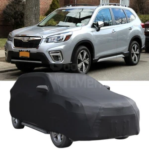Cubierta de coche elástica satinada resistente al polvo interior negra para Subaru Forester 98-21 EE. UU. - Imagen 1 de 12