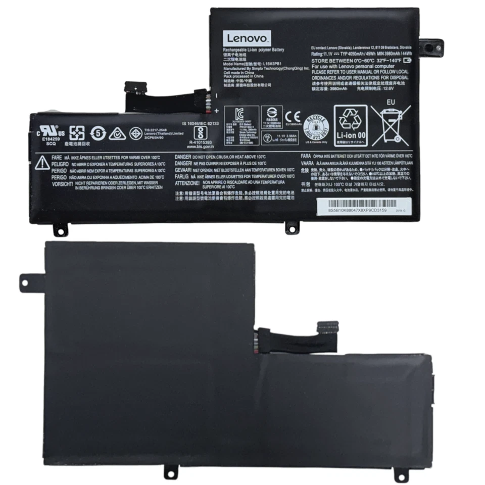 Genuine Lenovo Chromebook N22-20 Series L15L3PB1 11.1v Battery 5b10k88049