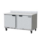 Beverage Air WTF60AHC-FIP 60" 2-Section Worktop Freezer w/ 2 Solid Doors, 14....