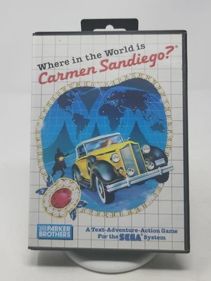 Where In The World Is Carmen Sandiego? (Sega Master System SMS) CIB - Image 1 of 4