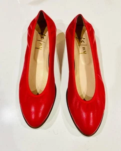FS/NY French Sole Women Doorway Red Flats US 9.5—WORN ONCE FOR AN HOUR! - Picture 1 of 11