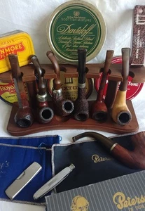 Excellent Estate Pipe Collection Petersons x 4, Comoy's, Meerschaum, Tins etc - Picture 1 of 20