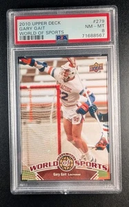 2010 Upper Deck World of Sports #279 Gary Gait PSA 8 Lacrosse card - Bild 1 von 2
