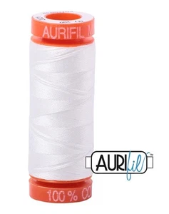 Aurifil 50wt Mako Cotton Machine Embroider Thread Various Colors & Size - Picture 1 of 25