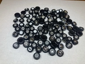 Lot Of Loose Greenlight Car & Truck Wheels Rims Tires For 1/64 Diecast Customs! - Picture 1 of 13