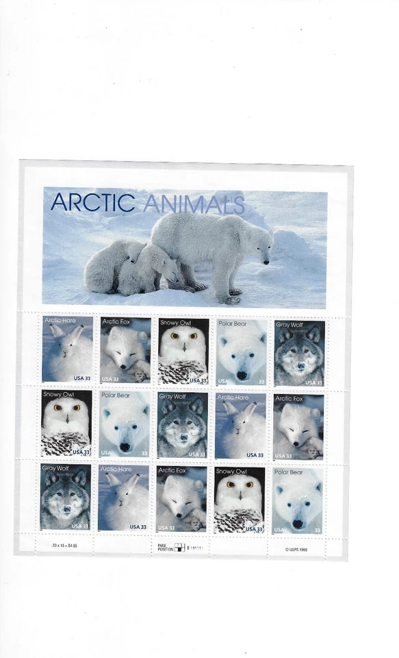 US Stamps  Sheets/Postage Sct #3292a Arctic Anomals MNH F-VF OG  FV $4.95 - Image 1 of 1