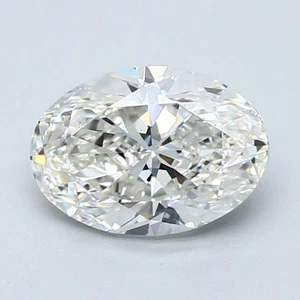 Oval Cut 1.50 Carat Cert. AGI Natural Mined Diamond Loose H color VVS2 clarity - Picture 1 of 2