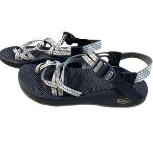 Chaco Womens Size 9 W Black Gray Strappy Vibram Sole Sport Sandals - Picture 1 of 7