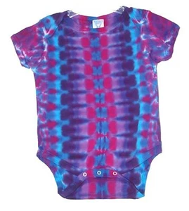 Baby TIE TYE Púrpura ADN Infante Enredadera Hippie NB 6 12 18 24 Meses Arte Personalizado - Imagen 1 de 1