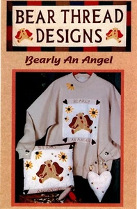 Bearly an Angel Sweatshirt Applique Pattern by Bear Thread Designs 148 - Picture 1 of 2