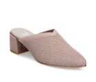 Eileen Fisher Taupe Gest Suede Leather Slip On Mule Sandal Shoes Women’s Size 10