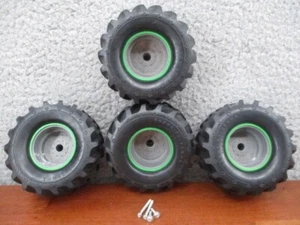 New Bright Industries Monster Jam Grave Digger RC Truck 4 Tires 4” Rims & Screws - Picture 1 of 12