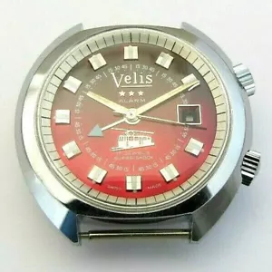 AS 1568, 1931, wrist watch alarm case Velis with dial and hands, NOS swiss made - Picture 1 of 5