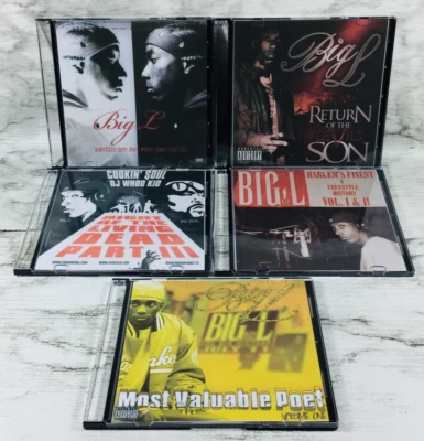 BIG L (PROMO) MIXTAPE MIX CD LOT OF 5 (NYC) MVP BIG PUN DEVILS SON FREESTYLES++ Foto 1 de 4