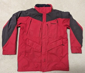 Spyder Mens Jacket Coat Snowboarding Ski Full Zip Red Soft Shell Size XL - Picture 1 of 5