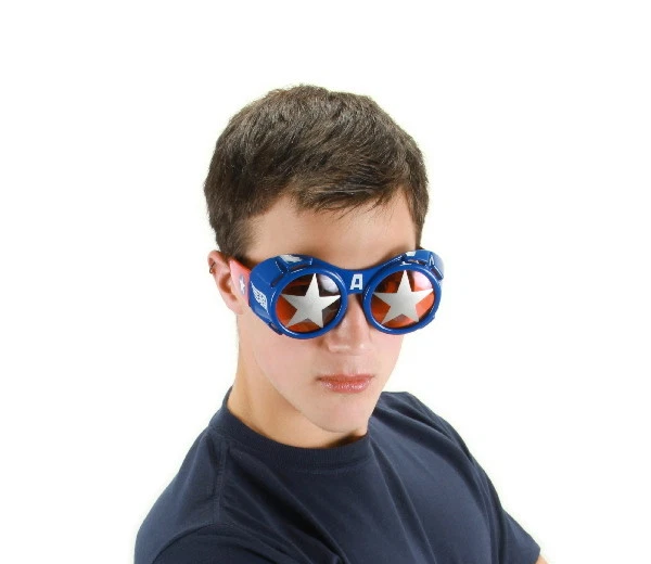 Marvel Comics Captain America Avengers Movie Goggle Glasses, Licensed NEW UNWORN Foto 1 de 1