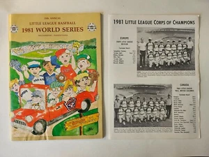 1981 Little League World Series Program with Bonus Teams Brochure - Picture 1 of 8