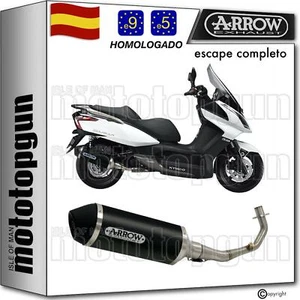 ARROW ESCAPE COMPLETO HOMCAT URBAN ALUMINIO NEGRO KYMCO DOWNTOWN 300 2011 11 - Imagen 1 de 3