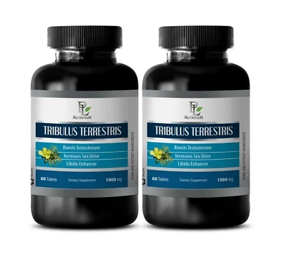 Testosteron Steroid - TRIBULUS TERRESTRIS 1000mg natürlich 2 Flaschen 120 Tabletten - Bild 1 von 4