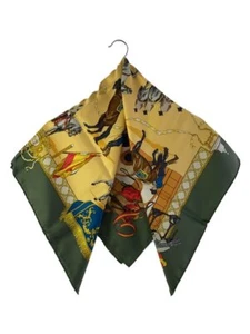 Auth HERMES scarf silk #15259 - Picture 1 of 5