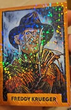 Freddy Krueger Holographic Custom Art Trading Card "Read Description"