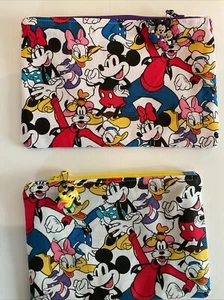 Disney Mickey Mouse & Friends Lined  Zipper Pouch Handmade by Nana - Picture 1 of 3